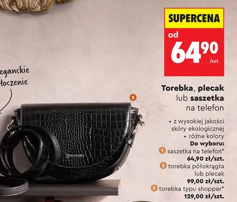 Torebka półokrągła promocja w Biedronka