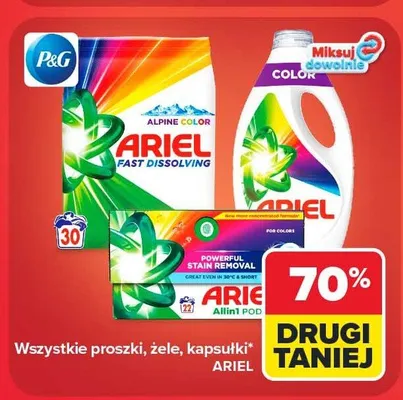 Proszek żel lub kapsułki do prania Ariel promocja w Carrefour Market