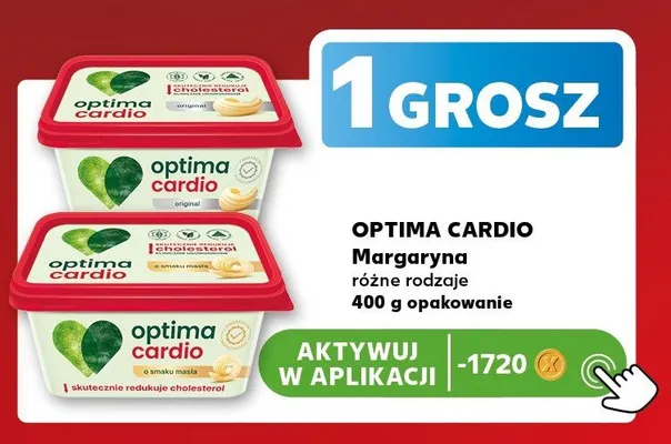Margaryna Optima Cardio o smaku masła promocja w Kaufland