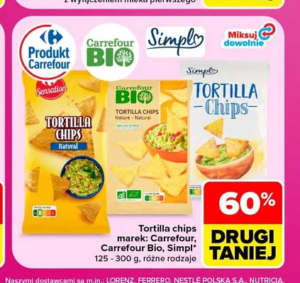 Tortilla chips Carrefour Bio promocja w Carrefour Market