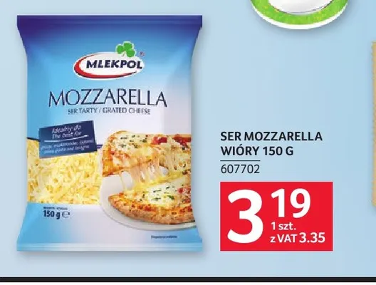 Ser mozzarella wióry Mlekpol promocja w Selgros