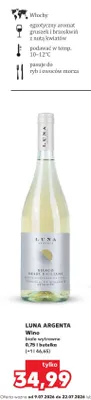 Wino białe wytrawne Luna Argenta Bianco Terre Siciliane promocja w Kaufland