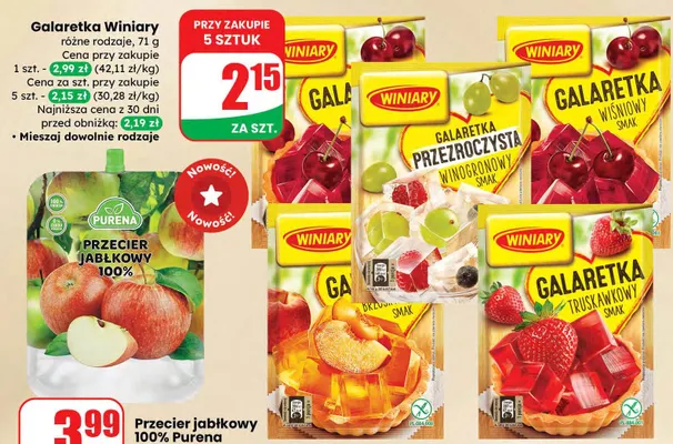 Przecier jabłkowy 100% promocja w Dino