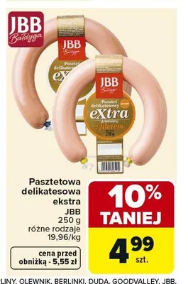 Pasztetowa delikatesowa ekstra JBB promocja w Carrefour Market