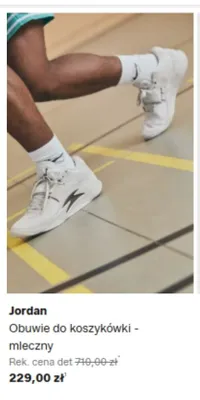 Obuwie do koszykówki Jordan mleczny promocja w Lounge by Zalando