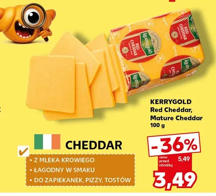 Ser Kerrygold Red Cheddar promocja w Kaufland
