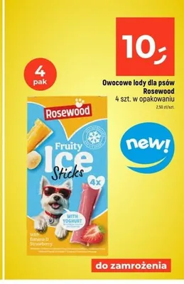 Owocowe lody dla psów Rosewood Fruity Ice Sticks 4-pak promocja w Dealz