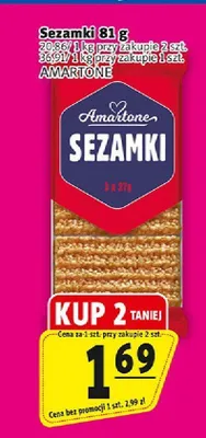 Sezamki Amartone promocja w Prim Market