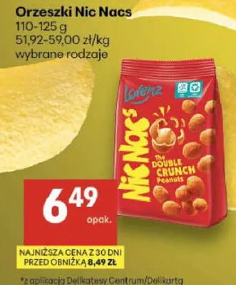 Orzeszki Nic Nacs Lorenz promocja w Delikatesy Centrum