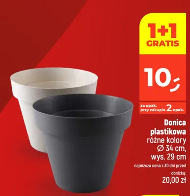 Donica plastikowa promocja w Dealz