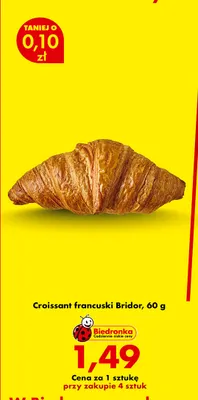 Croissant francuski Bridor promocja w Biedronka