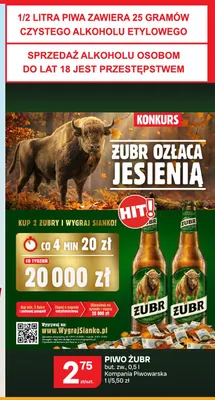 Piwo Żubr promocja w Chorten