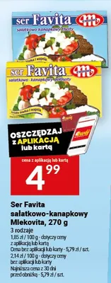Ser Favita sałatkowo-kanapkowy Mlekovita promocja w Twój Market