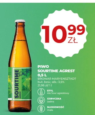 Piwo Sourtime Agrest Browar Maryensztadt promocja w Duży Ben
