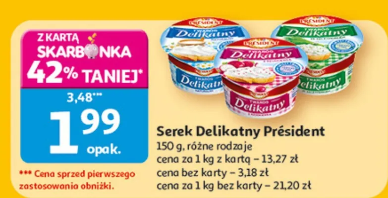 Serek Delikatny Président promocja w Auchan