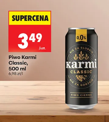Piwo bezalkoholowe Karmi Classic promocja w Biedronka