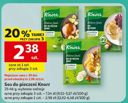Sos do pieczeni Knorr promocja w Auchan