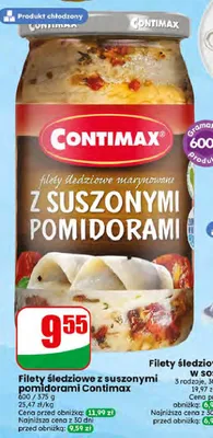 Filety śledziowe z suszonymi pomidorami Contimax promocja w Dino