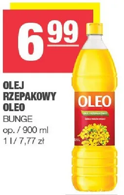 Olej rzepakowy Oleo Bunge promocja w SPAR