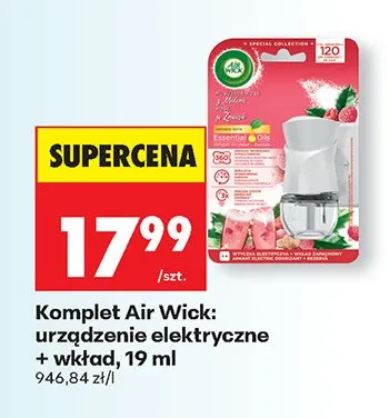 Komplet Air Wick: urządzenie elektryczne + wkład promocja w Biedronka