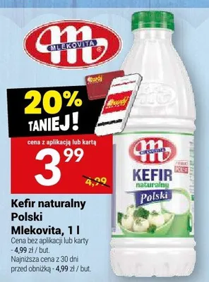 Kefir naturalny Polski Mlekovita promocja w Twój Market