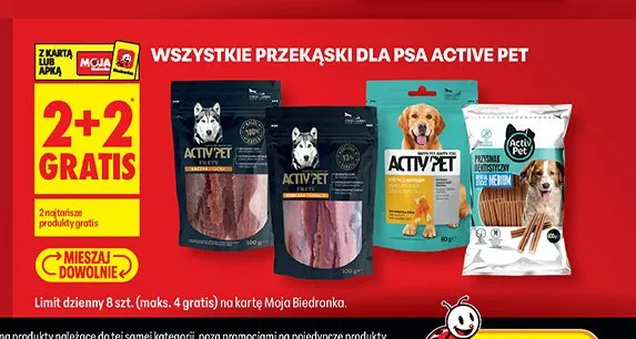 Przekąski dla psa Active Pet promocja w Biedronka