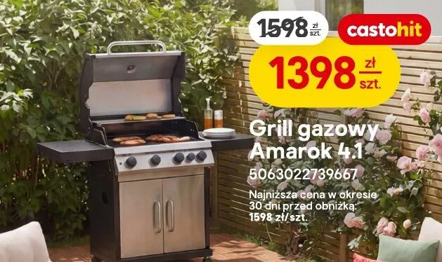 Grill gazowy Amarok promocja w Castorama
