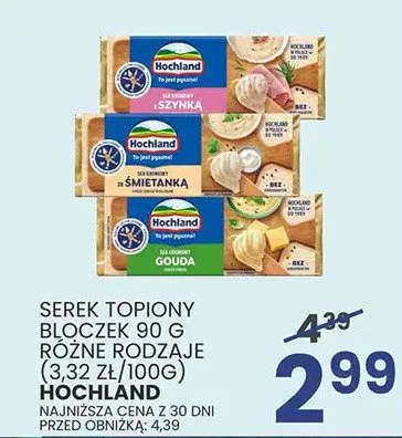 Serek topiony bloczek 90g różne rodzaje promocja w Wafelek