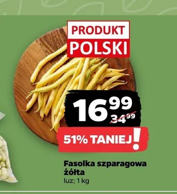 Fasolka szparagowa żółta luz promocja w Netto