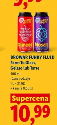 Piwo Browar Funky Fluid Gelato promocja w Lidl