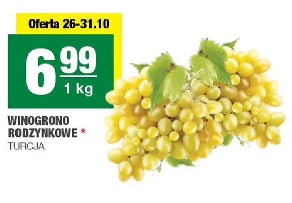 Winogrona rodzynkowe promocja w SPAR