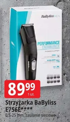 Strzyżarka BaByliss E756E 0,5-25mm zasilanie sieciowe promocja w Leclerc