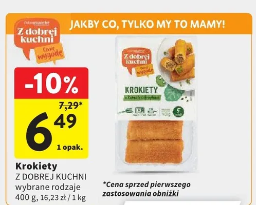 Krokiety z kapustą i grzybami Z Dobrej Kuchni promocja w Intermarche