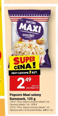 Popcorn Maxi solony Eurosnack promocja w Twój Market