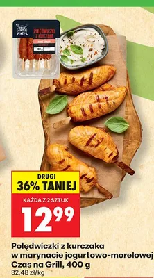 Polędwiczki z kurczaka w marynacie jogurtowo-morelowej Czas na Grill promocja w Biedronka