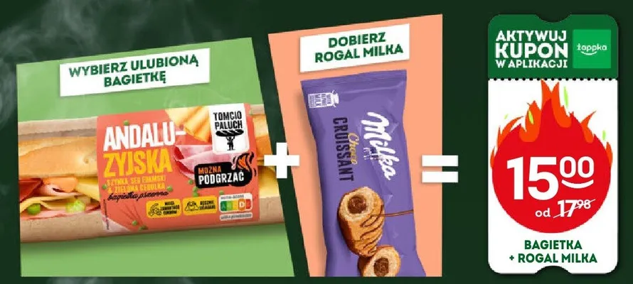 Zestaw Bagietka + Rogal Milka promocja w Żabka