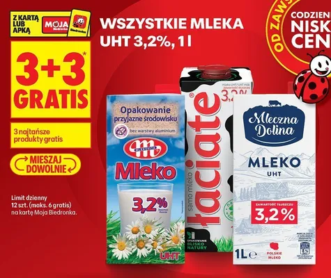 Mleka UHT 3,2% promocja w Biedronka