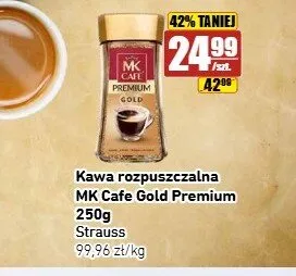 Kawa rozpuszczalna MK Cafe Gold Premium promocja w API Market