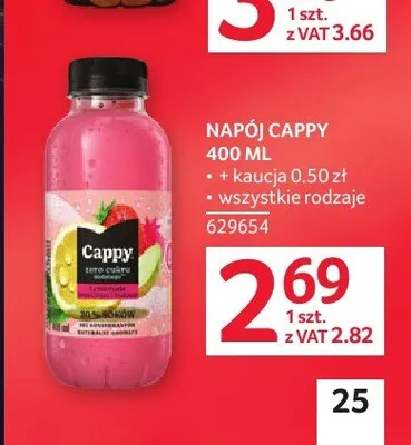 Napój Cappy promocja w Selgros