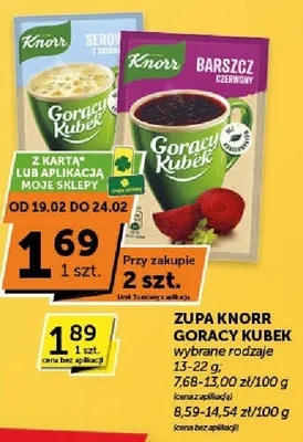 Zupa Gorący kubek wybrane rodzaje promocja w ABC