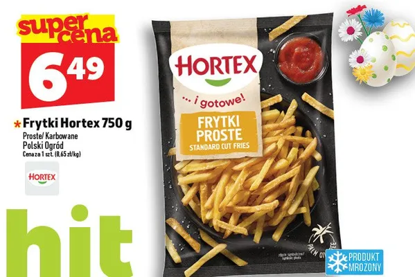 Frytki proste karbowane/polski ogród promocja w TOPAZ