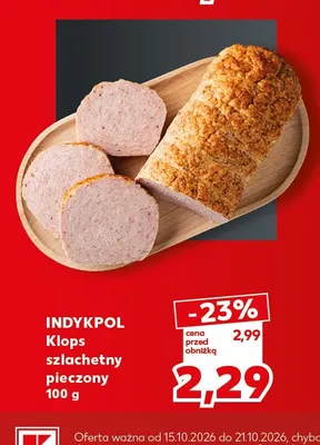 Klops szlachetny pieczony Indykpol promocja w Kaufland