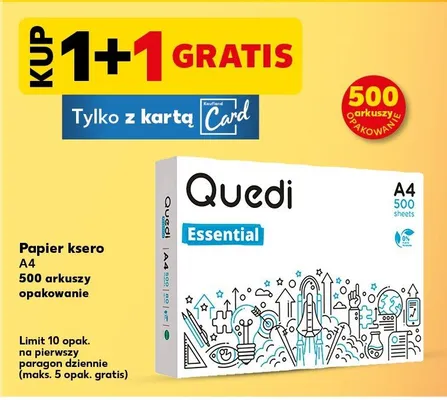 Papier ksero A4 500 arkuszy promocja w Kaufland