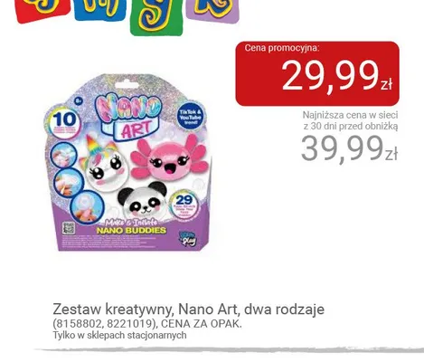 Zestaw kreatywny Nano Art Nano Buddies promocja w Smyk