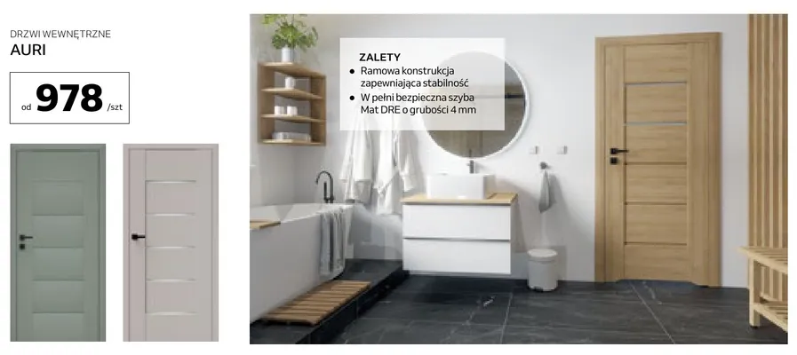 Drzwi wewnętrzne Dre Auri promocja w Komfort
