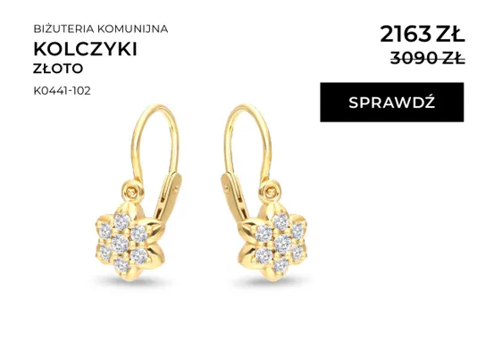 Kolczyki złoto promocja w Briju