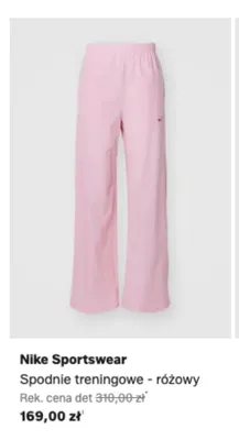 Spodnie treningowe Nike Sportswear różowy promocja w Lounge by Zalando