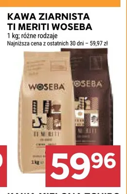 Kawa ziarnista Ti Meriti Woseba promocja w Stokrotka