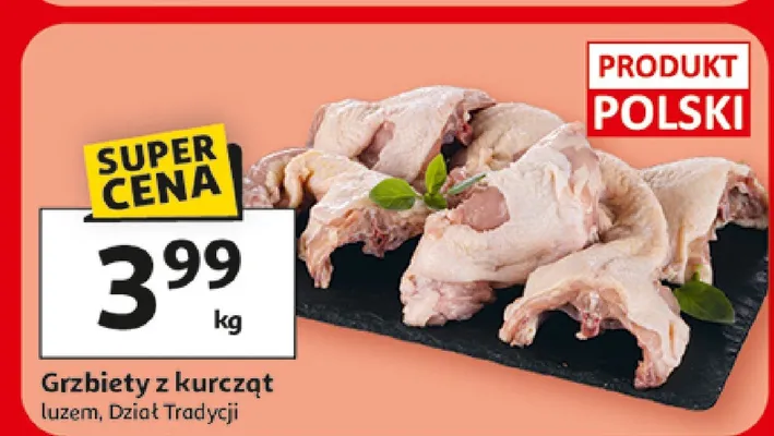 Grzbiety z kurczą luzem promocja w Auchan