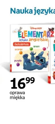 Książka Disney Uczy Elementarz języka angielskiego ćwiczenia promocja w Empik